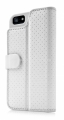 Чехол для iPhone 5 / 5S Capdase Folder Case Sider Polka, цвет white (FCIH5-SP2G)