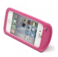 Силиконовый чехол для iPhone 4 и 4S Taylor Mug Case, цвет pink