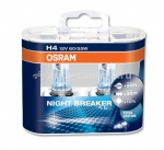 Галогенная лампа Osram H4 12v 60/55w Night Breaker Plus +90% 64193NBP