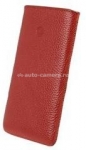 Кожаный чехол для Sony Xperia P BeyzaCases Retro Super Slim Strap, цвет flo red (BZ22182)