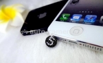 Украшения Мобильное украшение для iPhone 5 линия Пятерка, цвет black