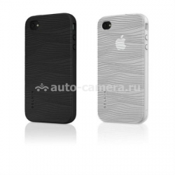 Набор силиконовых чехлов для iPhone 4 и 4S Belkin Grip Groove Duo, цвет Black & Clear (F8Z625CW2)